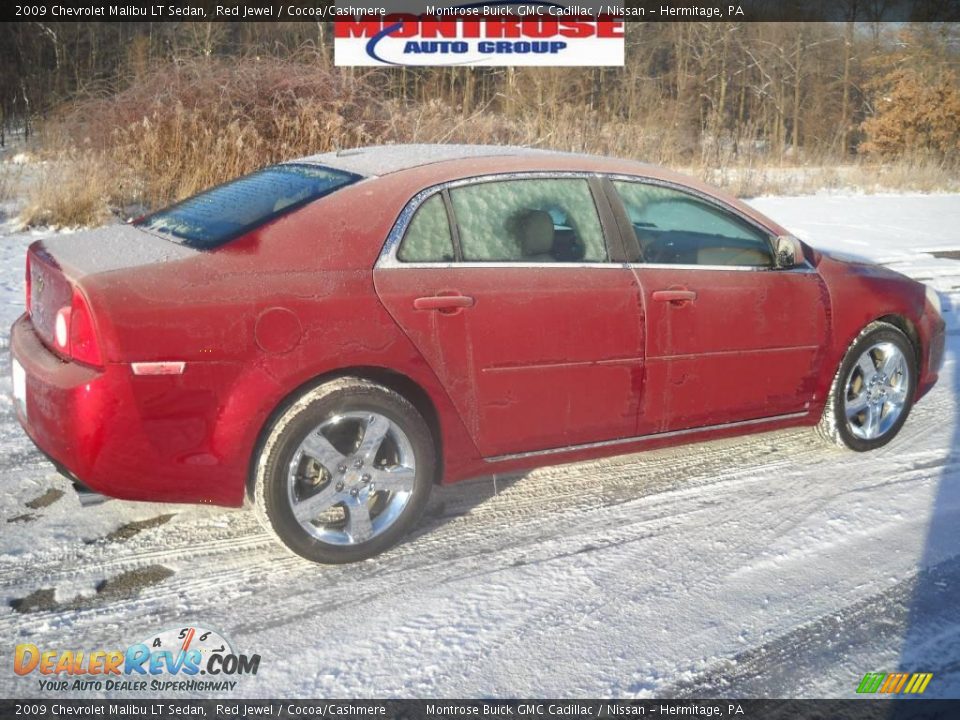 2009 Chevrolet Malibu LT Sedan Red Jewel / Cocoa/Cashmere Photo #2