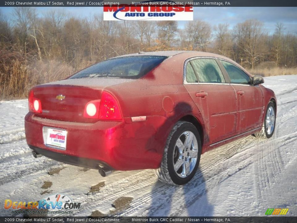 2009 Chevrolet Malibu LT Sedan Red Jewel / Cocoa/Cashmere Photo #3