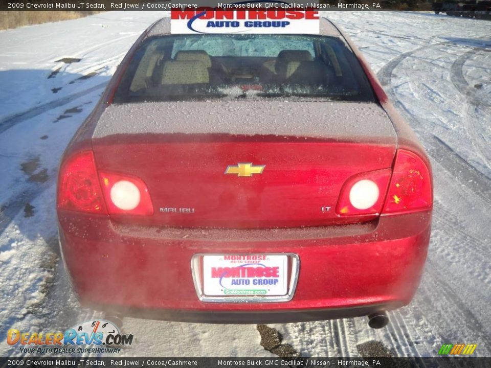 2009 Chevrolet Malibu LT Sedan Red Jewel / Cocoa/Cashmere Photo #4