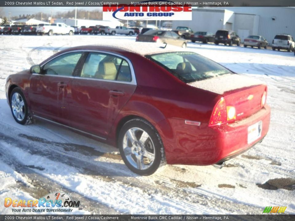 2009 Chevrolet Malibu LT Sedan Red Jewel / Cocoa/Cashmere Photo #6