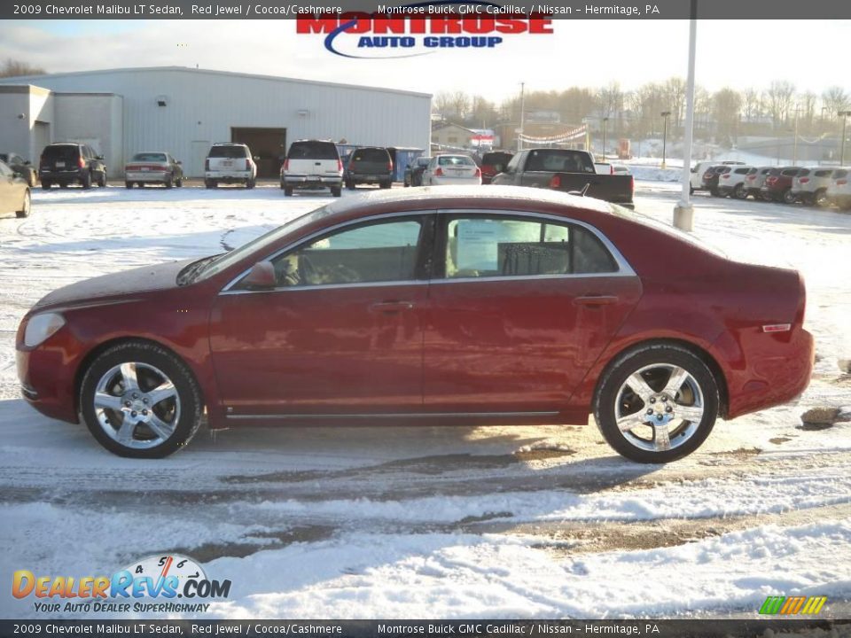 2009 Chevrolet Malibu LT Sedan Red Jewel / Cocoa/Cashmere Photo #7