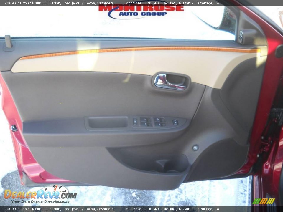 2009 Chevrolet Malibu LT Sedan Red Jewel / Cocoa/Cashmere Photo #8