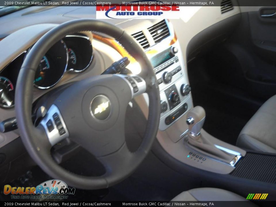 2009 Chevrolet Malibu LT Sedan Red Jewel / Cocoa/Cashmere Photo #9