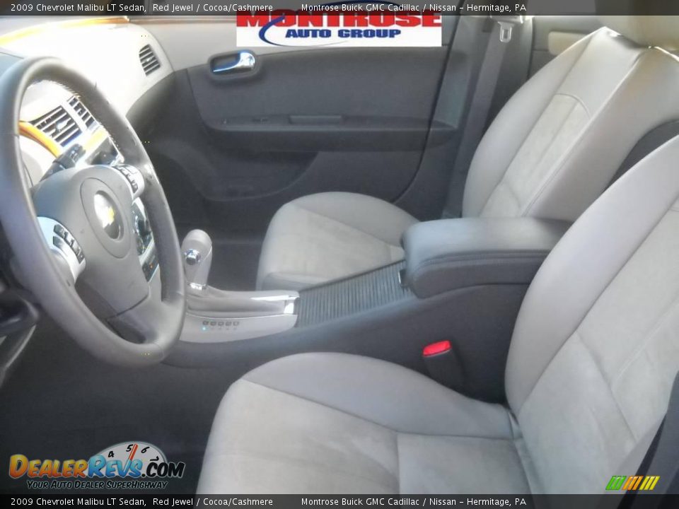 2009 Chevrolet Malibu LT Sedan Red Jewel / Cocoa/Cashmere Photo #10