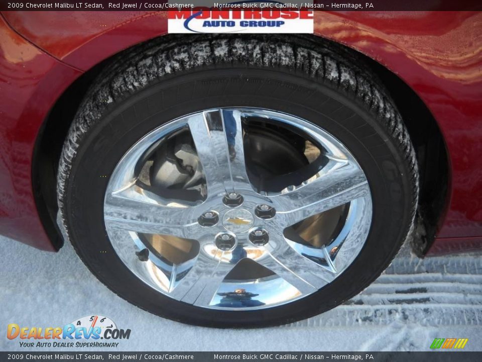 2009 Chevrolet Malibu LT Sedan Red Jewel / Cocoa/Cashmere Photo #19