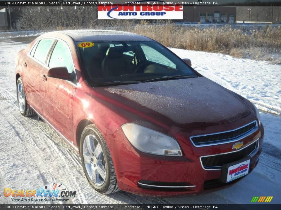 2009 Chevrolet Malibu LT Sedan Red Jewel / Cocoa/Cashmere Photo #23
