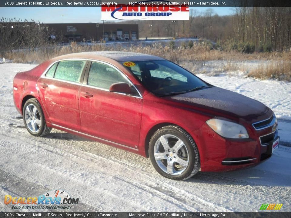 2009 Chevrolet Malibu LT Sedan Red Jewel / Cocoa/Cashmere Photo #24