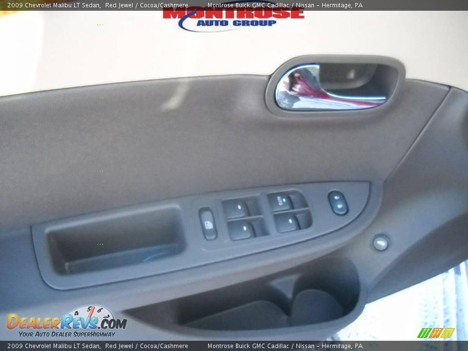 2009 Chevrolet Malibu LT Sedan Red Jewel / Cocoa/Cashmere Photo #25