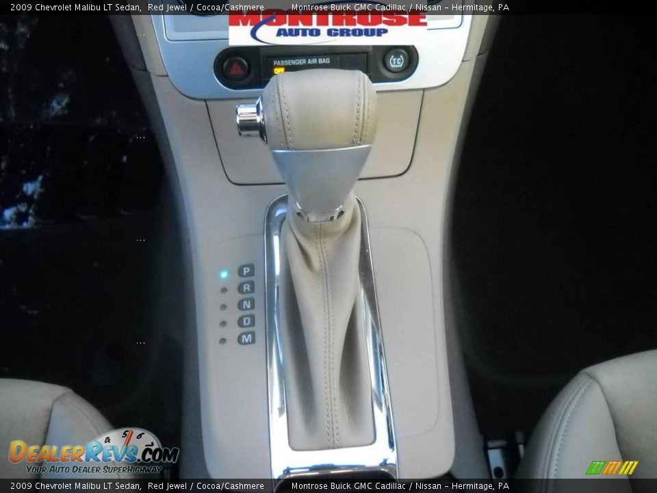 2009 Chevrolet Malibu LT Sedan Red Jewel / Cocoa/Cashmere Photo #28