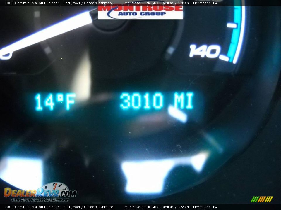 2009 Chevrolet Malibu LT Sedan Red Jewel / Cocoa/Cashmere Photo #30