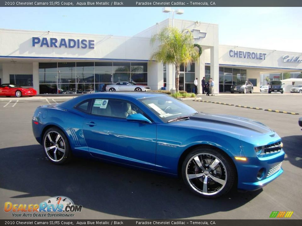 2010 Chevrolet Camaro SS/RS Coupe Aqua Blue Metallic / Black Photo #1