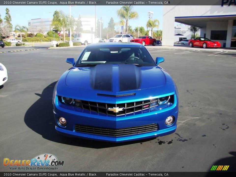 2010 Chevrolet Camaro SS/RS Coupe Aqua Blue Metallic / Black Photo #2