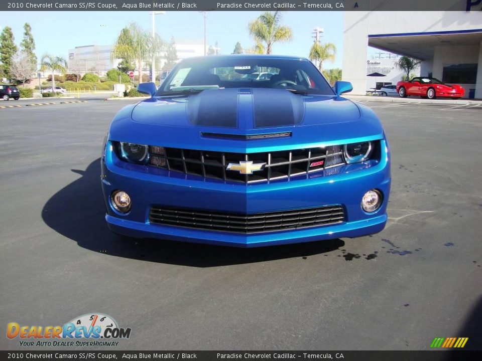 2010 Chevrolet Camaro SS/RS Coupe Aqua Blue Metallic / Black Photo #3