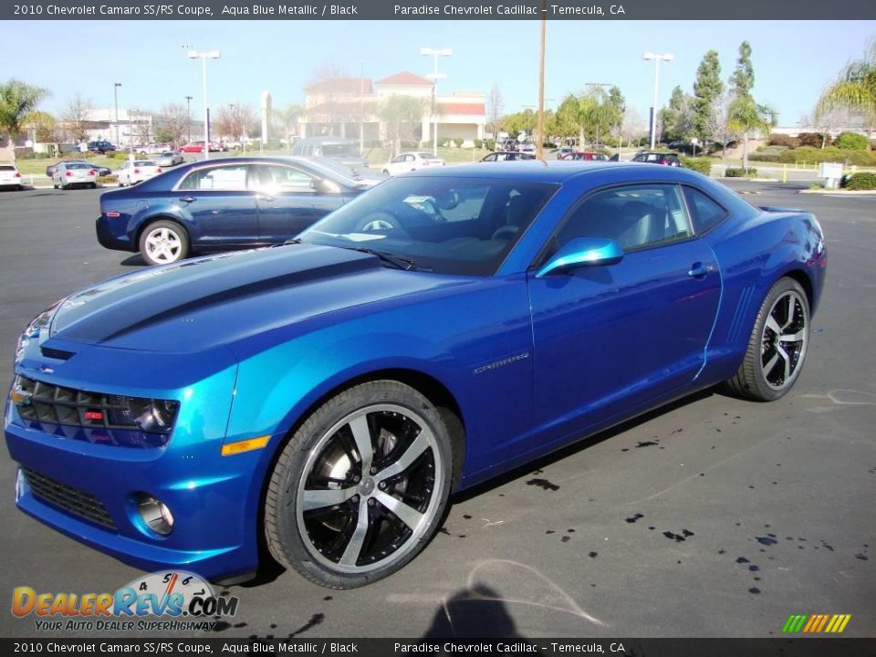 2010 Chevrolet Camaro SS/RS Coupe Aqua Blue Metallic / Black Photo #4