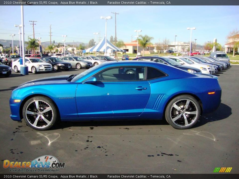 2010 Chevrolet Camaro SS/RS Coupe Aqua Blue Metallic / Black Photo #5