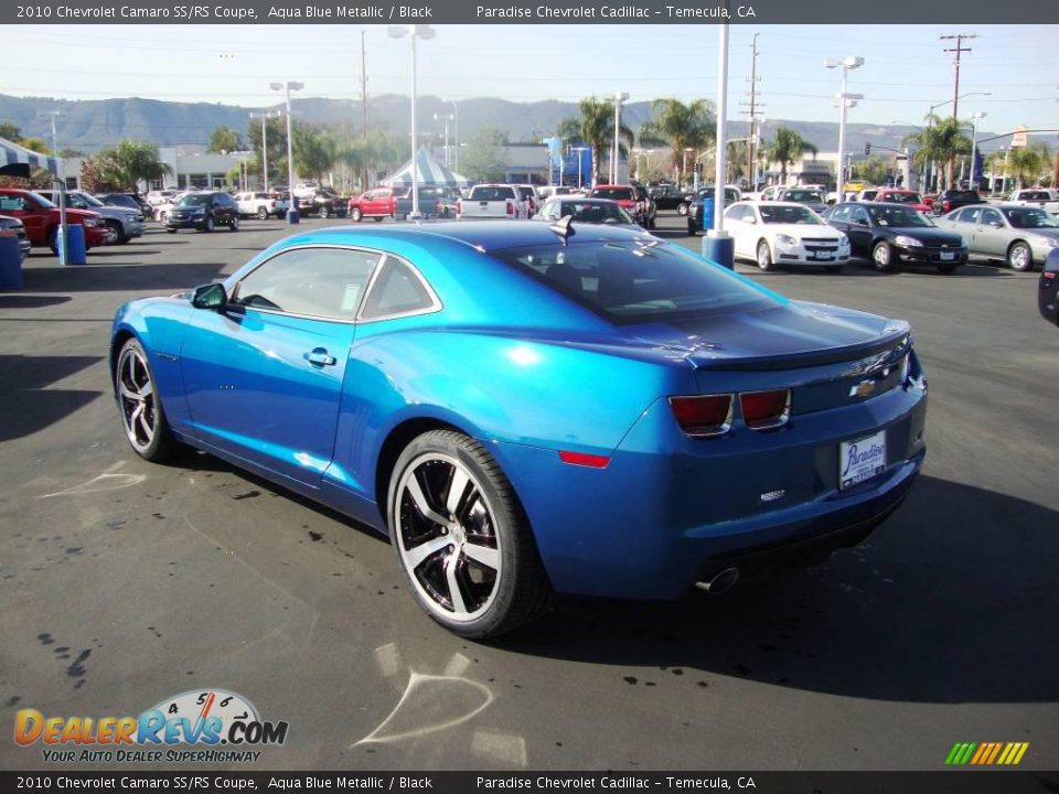 2010 Chevrolet Camaro SS/RS Coupe Aqua Blue Metallic / Black Photo #6