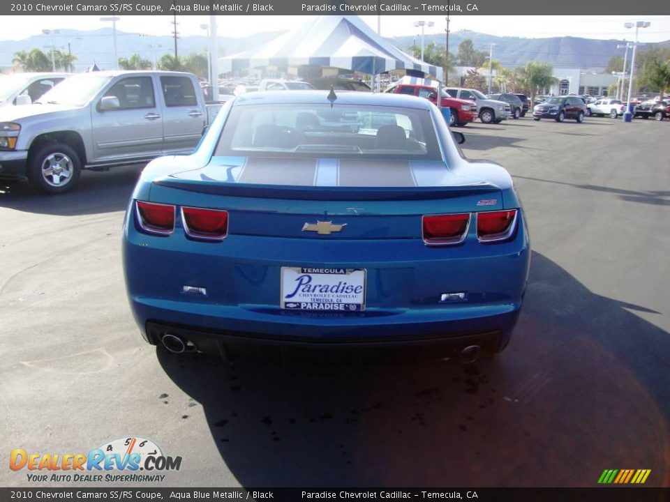 2010 Chevrolet Camaro SS/RS Coupe Aqua Blue Metallic / Black Photo #7