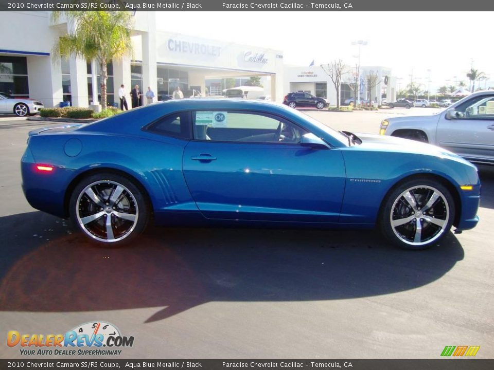 2010 Chevrolet Camaro SS/RS Coupe Aqua Blue Metallic / Black Photo #9