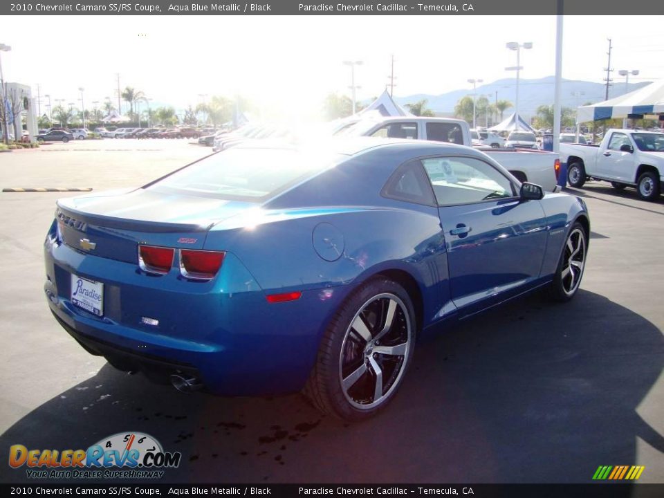 2010 Chevrolet Camaro SS/RS Coupe Aqua Blue Metallic / Black Photo #10