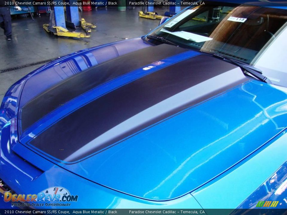 2010 Chevrolet Camaro SS/RS Coupe Aqua Blue Metallic / Black Photo #11