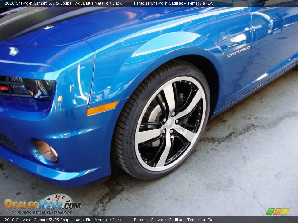 2010 Chevrolet Camaro SS/RS Coupe Aqua Blue Metallic / Black Photo #12