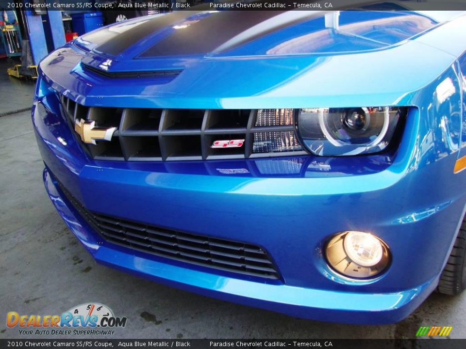 2010 Chevrolet Camaro SS/RS Coupe Aqua Blue Metallic / Black Photo #15