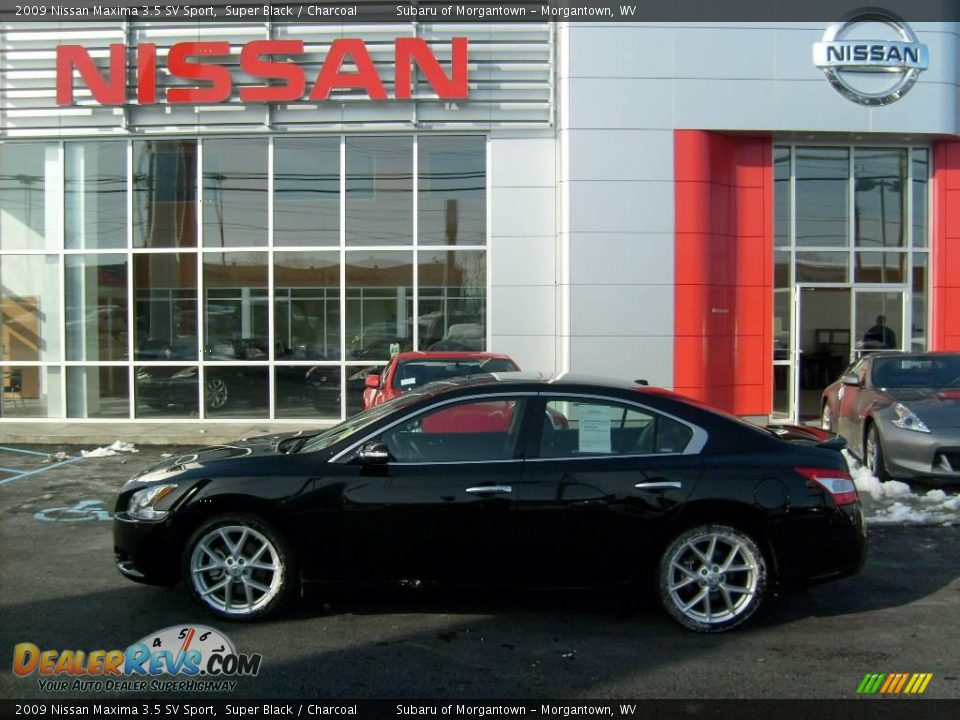 2009 Nissan Maxima 3.5 SV Sport Super Black / Charcoal Photo #2