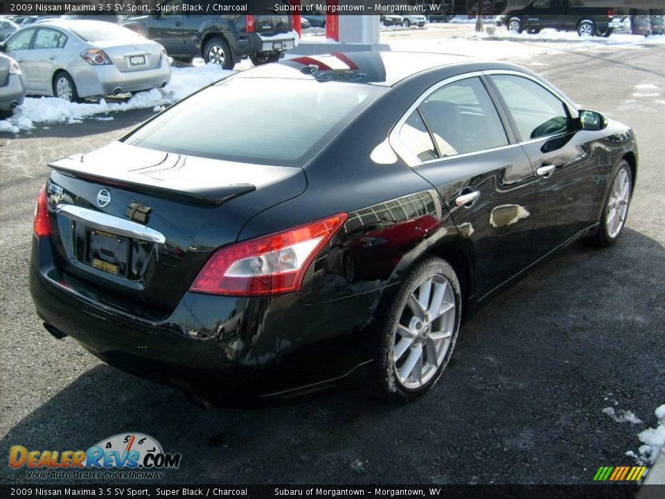 2009 Nissan Maxima 3.5 SV Sport Super Black / Charcoal Photo #5