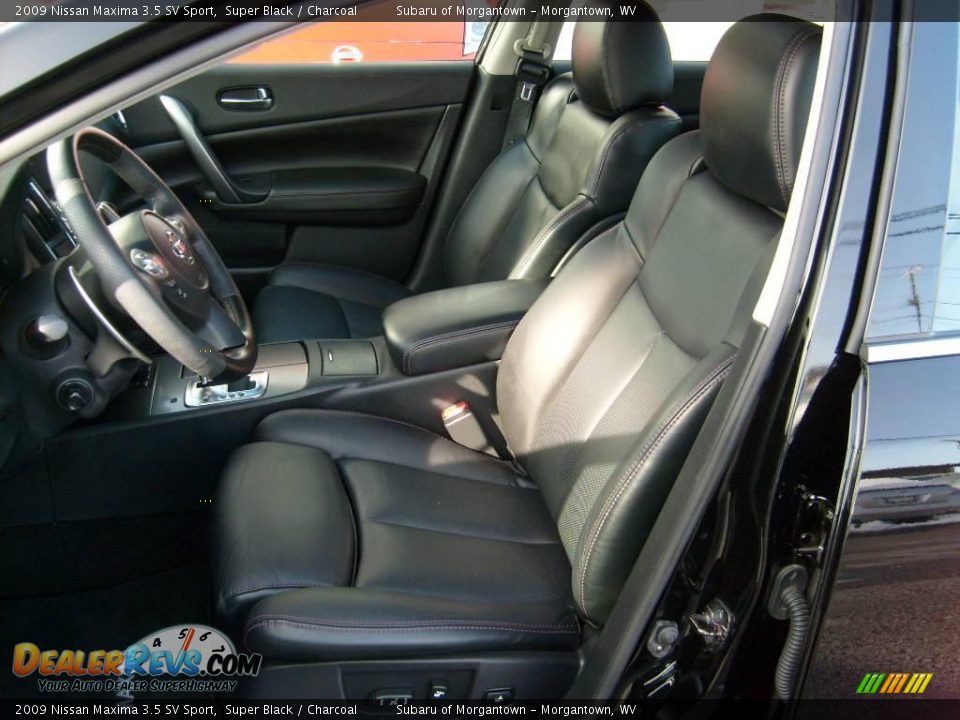 2009 Nissan Maxima 3.5 SV Sport Super Black / Charcoal Photo #9