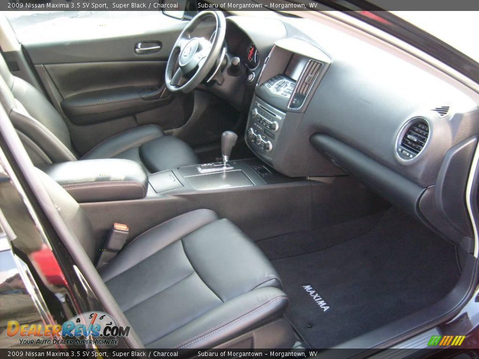 2009 Nissan Maxima 3.5 SV Sport Super Black / Charcoal Photo #17