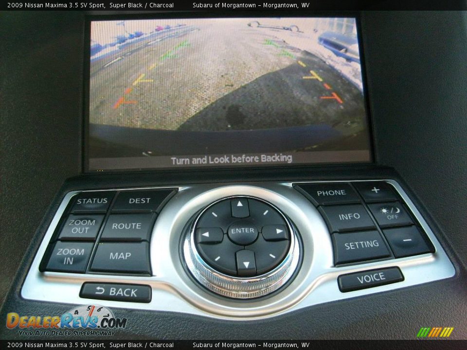 2009 Nissan Maxima 3.5 SV Sport Super Black / Charcoal Photo #18
