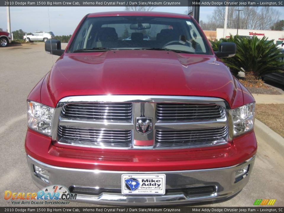 2010 Dodge Ram 1500 Big Horn Crew Cab Inferno Red Crystal Pearl / Dark Slate/Medium Graystone Photo #2