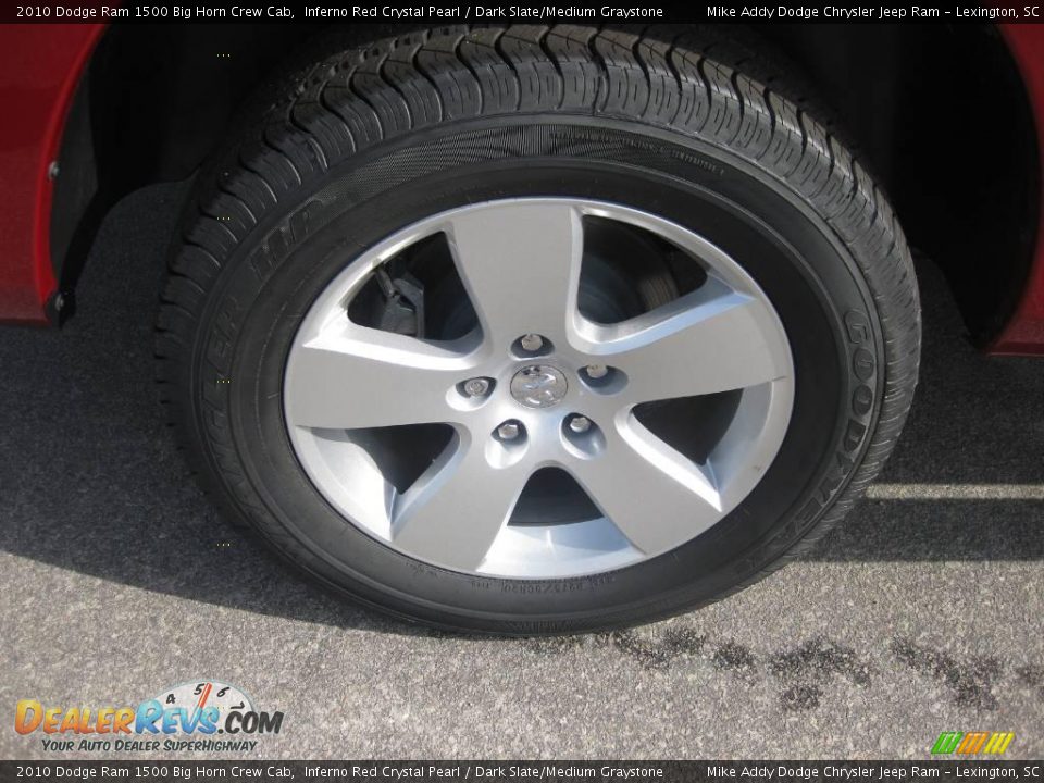 2010 Dodge Ram 1500 Big Horn Crew Cab Inferno Red Crystal Pearl / Dark Slate/Medium Graystone Photo #5