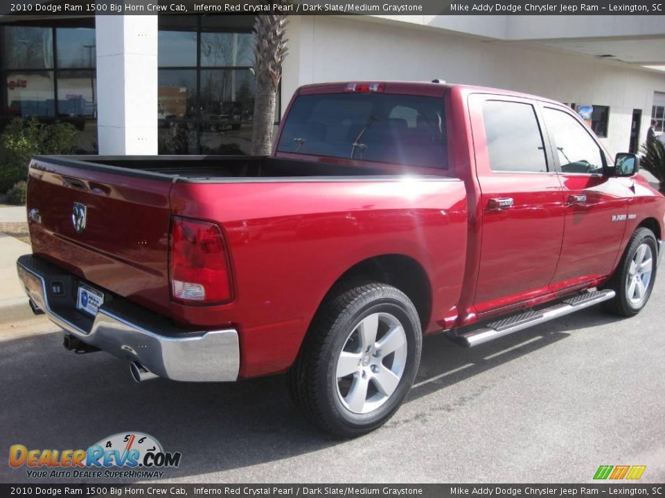 2010 Dodge Ram 1500 Big Horn Crew Cab Inferno Red Crystal Pearl / Dark Slate/Medium Graystone Photo #6