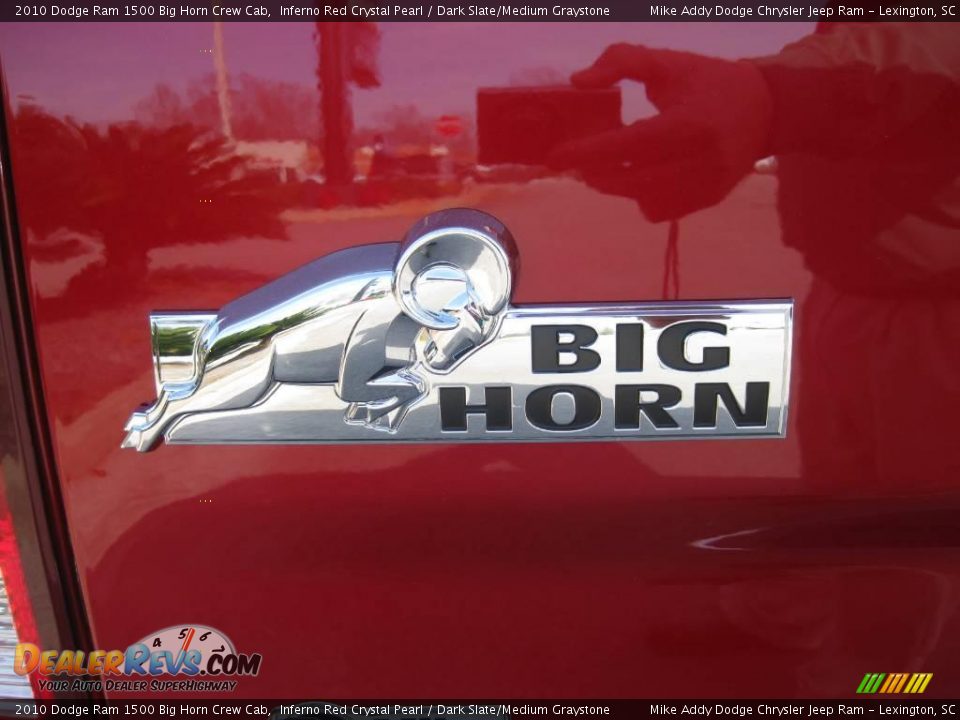 2010 Dodge Ram 1500 Big Horn Crew Cab Inferno Red Crystal Pearl / Dark Slate/Medium Graystone Photo #8