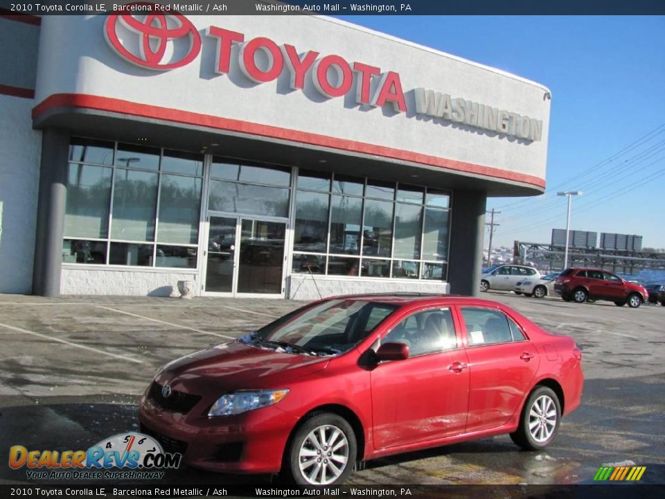 2010 Toyota Corolla LE Barcelona Red Metallic / Ash Photo #1