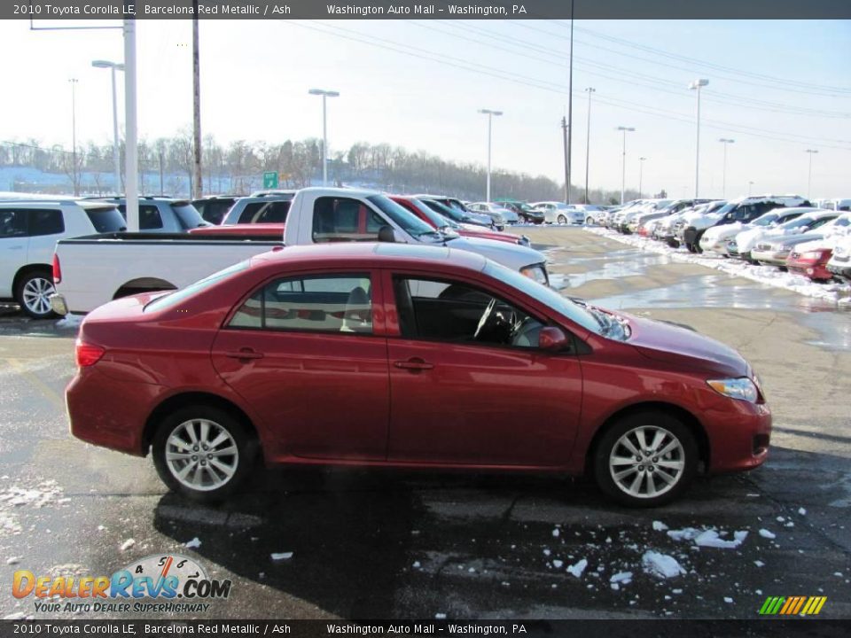2010 Toyota Corolla LE Barcelona Red Metallic / Ash Photo #5