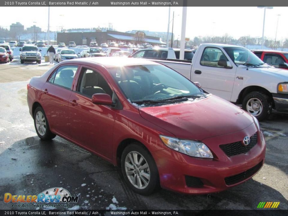 2010 Toyota Corolla LE Barcelona Red Metallic / Ash Photo #6