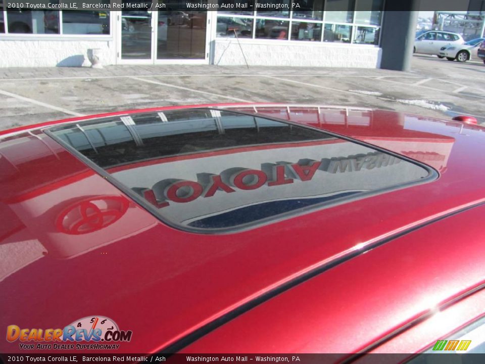 2010 Toyota Corolla LE Barcelona Red Metallic / Ash Photo #8