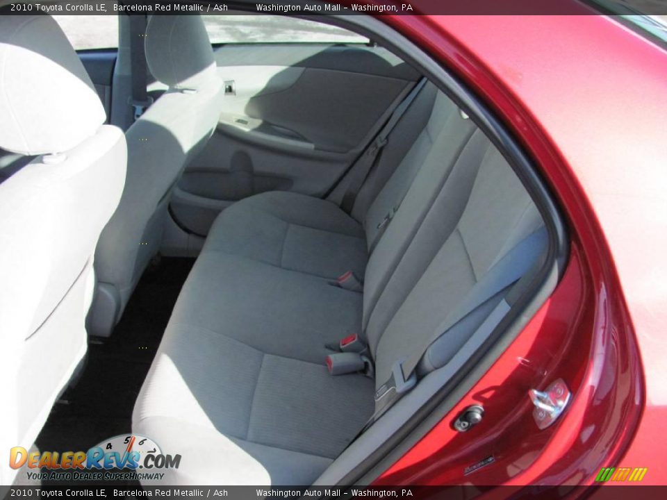 2010 Toyota Corolla LE Barcelona Red Metallic / Ash Photo #9