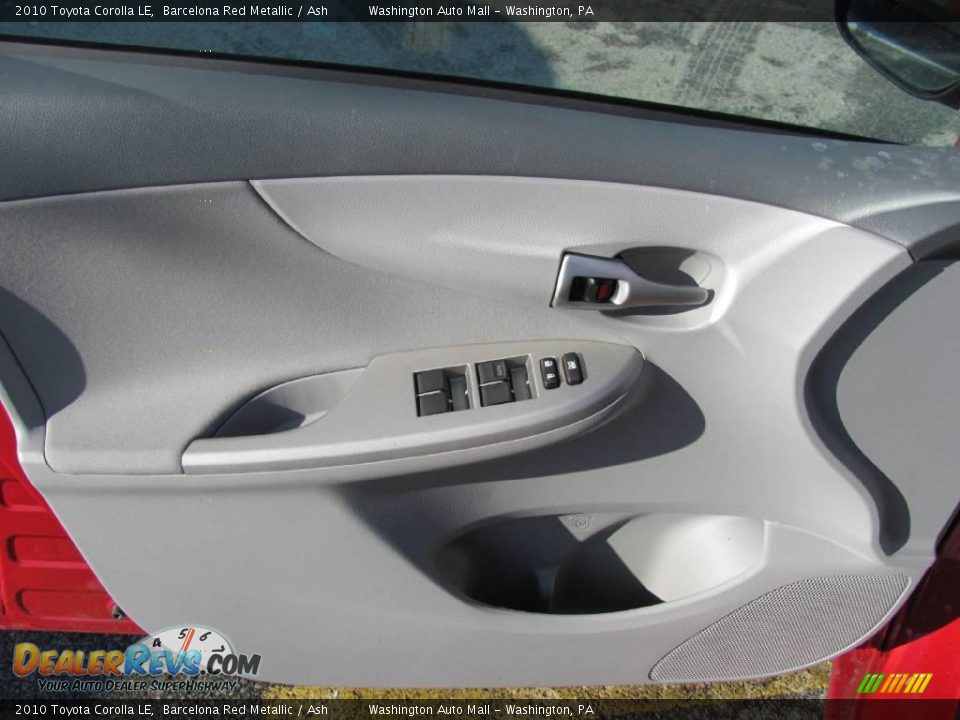 2010 Toyota Corolla LE Barcelona Red Metallic / Ash Photo #11