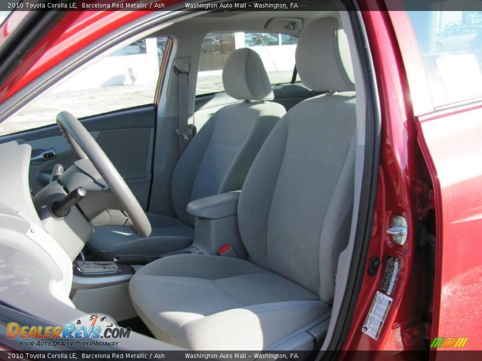2010 Toyota Corolla LE Barcelona Red Metallic / Ash Photo #12