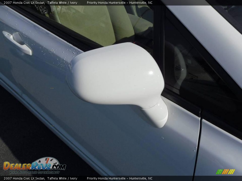2007 Honda Civic LX Sedan Taffeta White / Ivory Photo #18