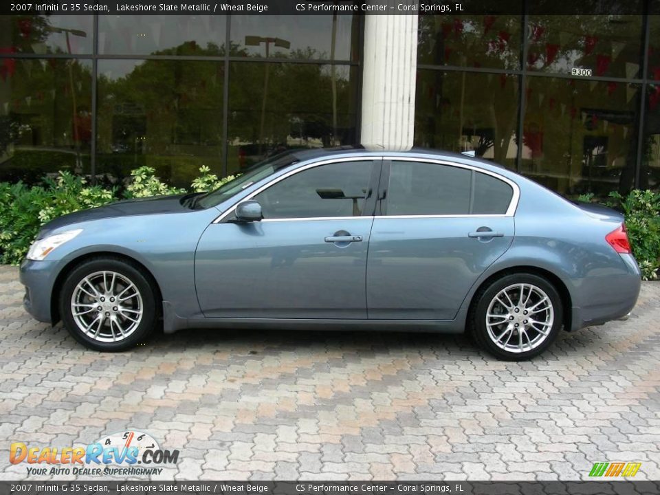 2007 Infiniti G 35 Sedan Lakeshore Slate Metallic / Wheat Beige Photo #2