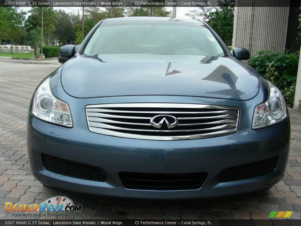 2007 Infiniti G 35 Sedan Lakeshore Slate Metallic / Wheat Beige Photo #3