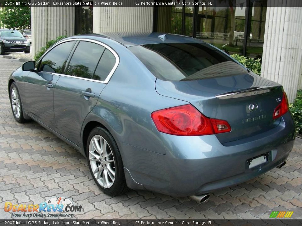 2007 Infiniti G 35 Sedan Lakeshore Slate Metallic / Wheat Beige Photo #7