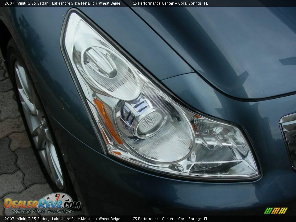 2007 Infiniti G 35 Sedan Lakeshore Slate Metallic / Wheat Beige Photo #9
