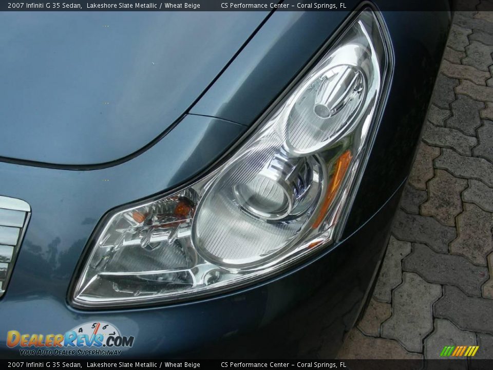 2007 Infiniti G 35 Sedan Lakeshore Slate Metallic / Wheat Beige Photo #10