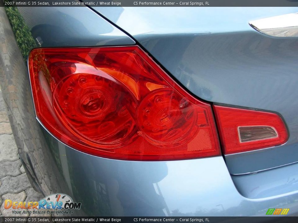 2007 Infiniti G 35 Sedan Lakeshore Slate Metallic / Wheat Beige Photo #11