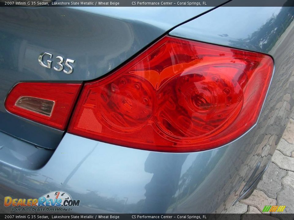 2007 Infiniti G 35 Sedan Lakeshore Slate Metallic / Wheat Beige Photo #12